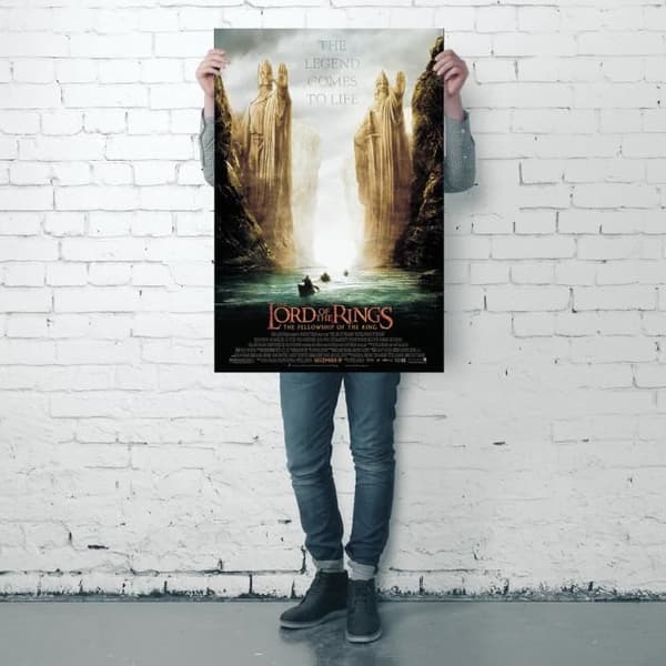 Affisch Sagan om ringen Ringens gemenskap Argonath Teaser