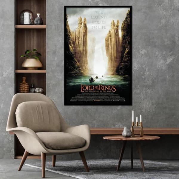 Affisch Sagan om ringen Ringens gemenskap Argonath Teaser