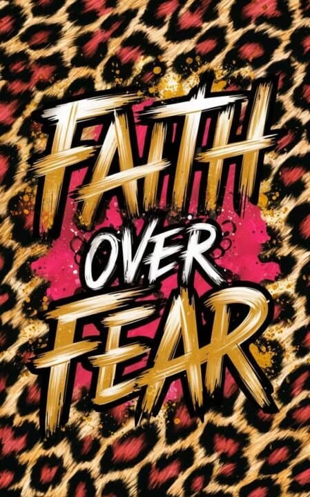 Faith over Fear Affisch 50x70 cm