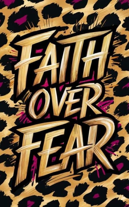 Faith over Fear Affisch 30x40 cm