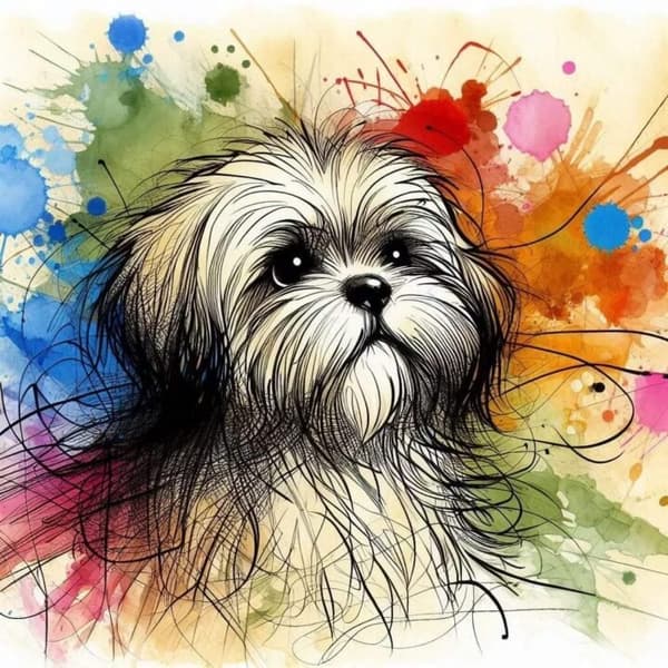 Hund Poster 40x50 cm