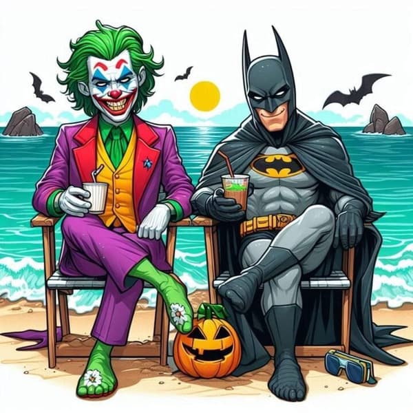 Batman och Joker Affisch 50x70 cm