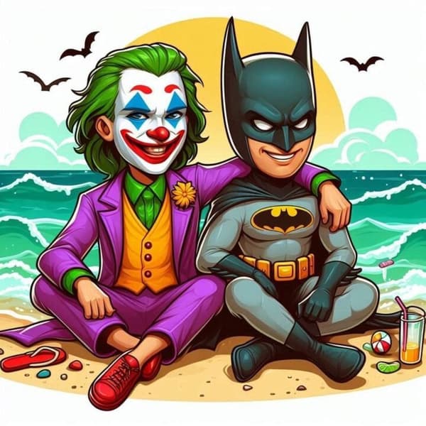 Batman och Joker Affisch 30x40 cm