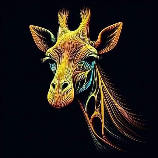 Barnrum Giraff Affisch 30x40 cm