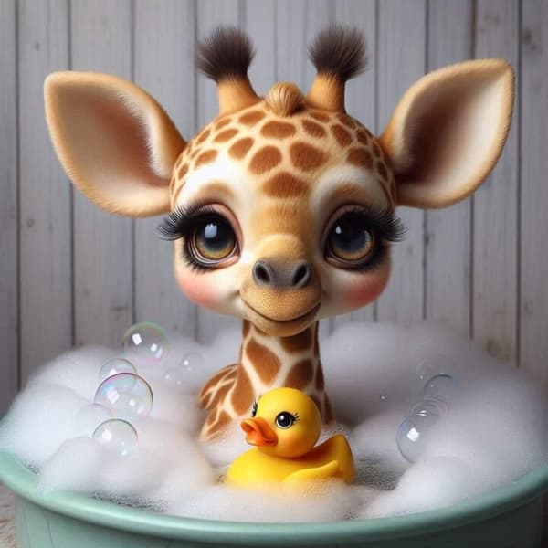 Barnrum Giraff Affisch 50x70 cm