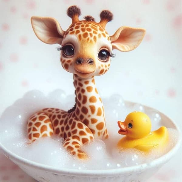 Barnrum Giraff Affisch 50x70 cm