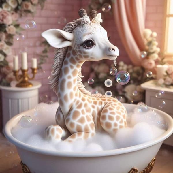 Barnrum Giraff Affisch 50x70 cm