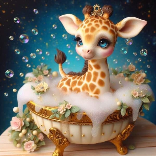 Barnrum Giraff Affisch 50x70 cm