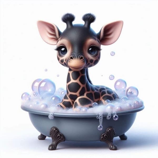 Barnrum Giraff Affisch 30x40 cm