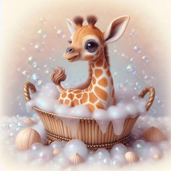 Barnrum Giraff Affisch 30x40 cm