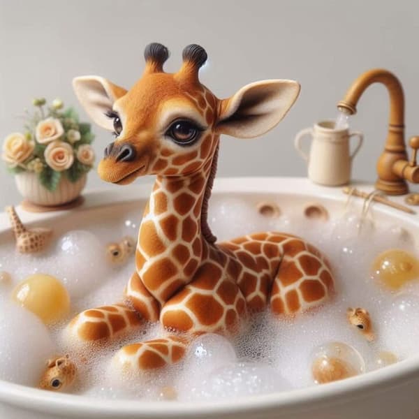 Barnrum Giraff Affisch 40x50 cm