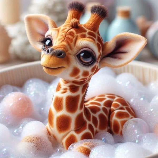 Barnrum Giraff Affisch 40x50 cm