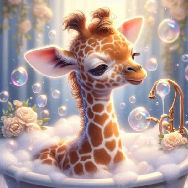 Barnrum Giraff Affisch 30x40 cm