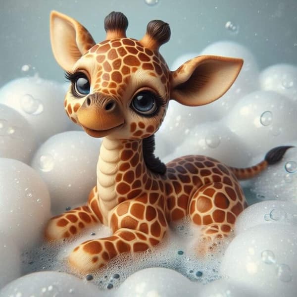Barnrum Giraff Affisch 40x50 cm