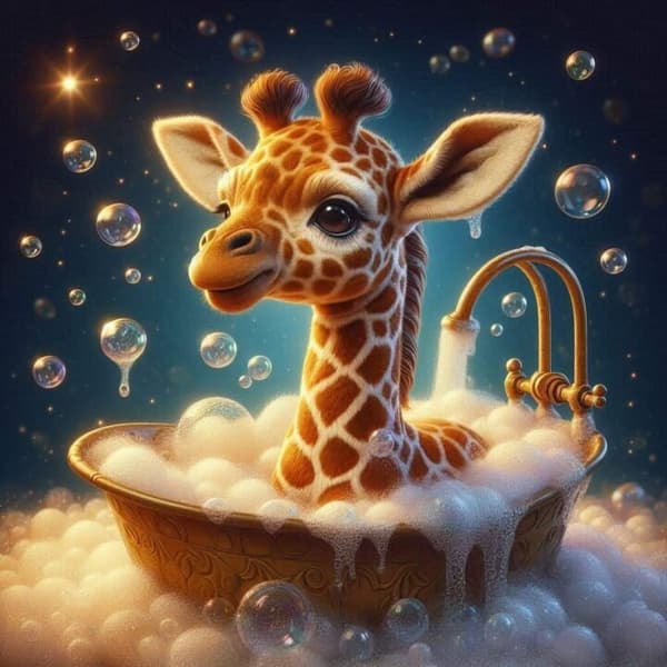 Barnrum Giraff Affisch 30x40 cm