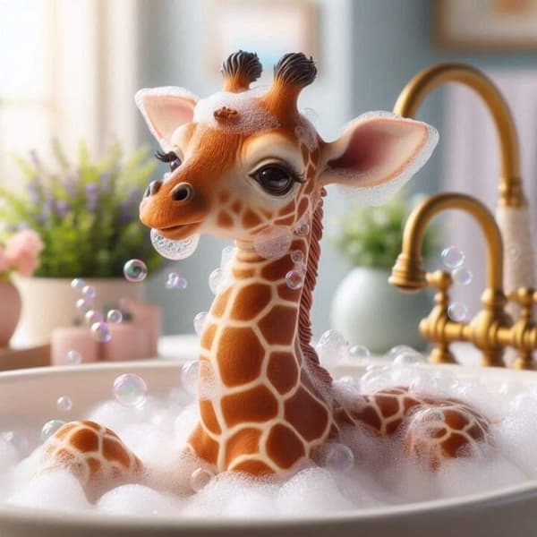 Barnrum Giraff Affisch 30x40 cm