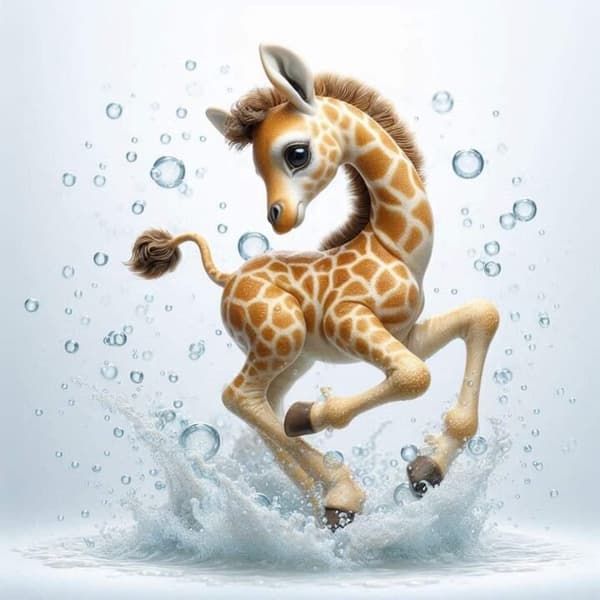 Barnrum Giraff Affisch 40x50 cm