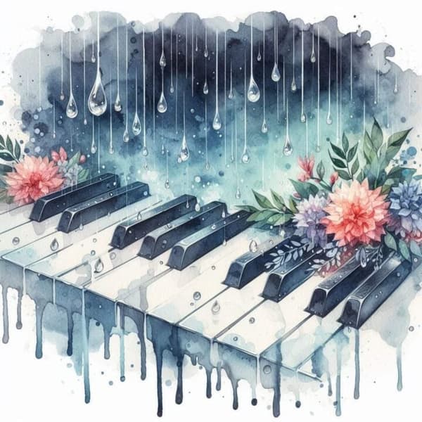 Piano Affisch 50x70 cm