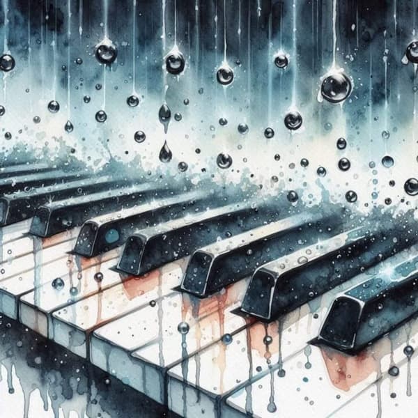 Piano Affisch 30x40 cm