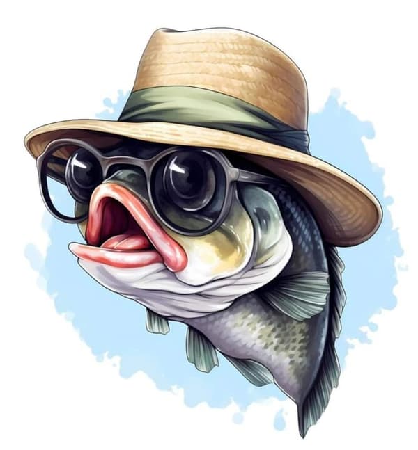 Barnrum Fisk Affisch 50x70 cm