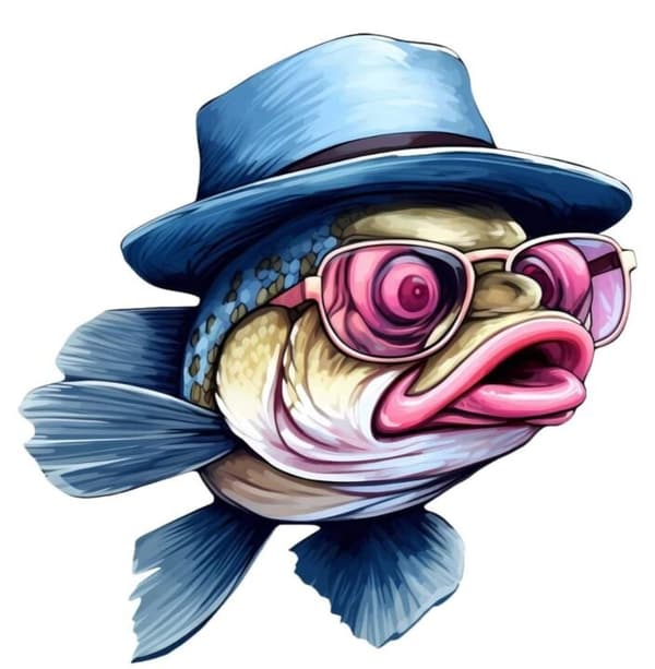 Barnrum Fisk Affisch 40x50 cm