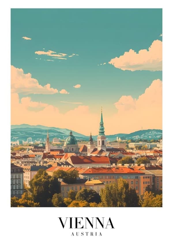 VIENNA Affisch/Poster/Print/Tavla