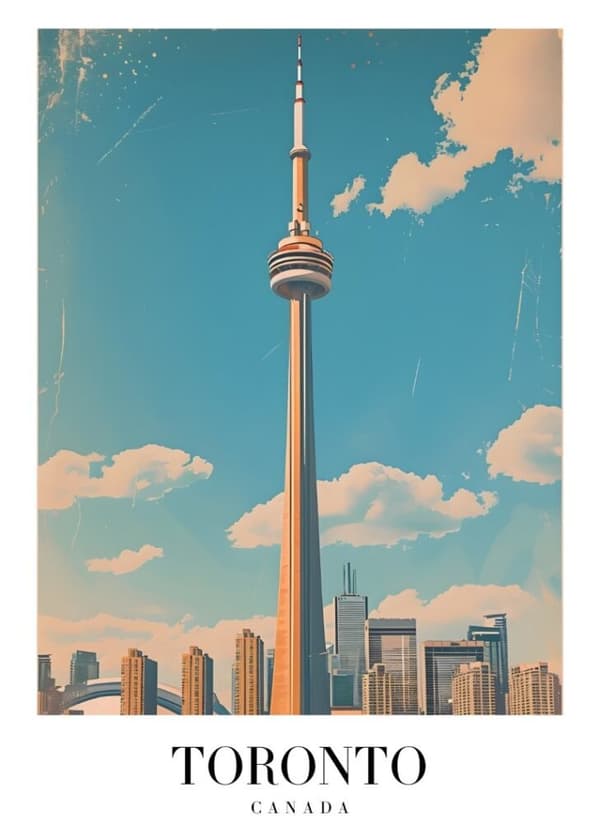 TORONTO CANADA Affisch/Poster/Print/Tavla
