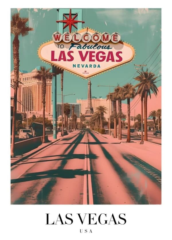 LAS VEGAS Affisch/Poster/Print/Tavla