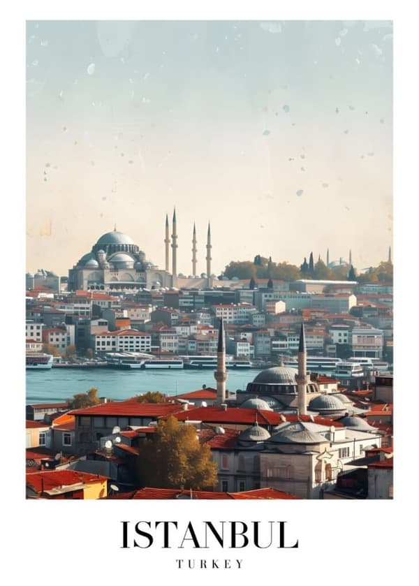 ISTANBUL TURKEY Affisch/Poster/Print/Tavla