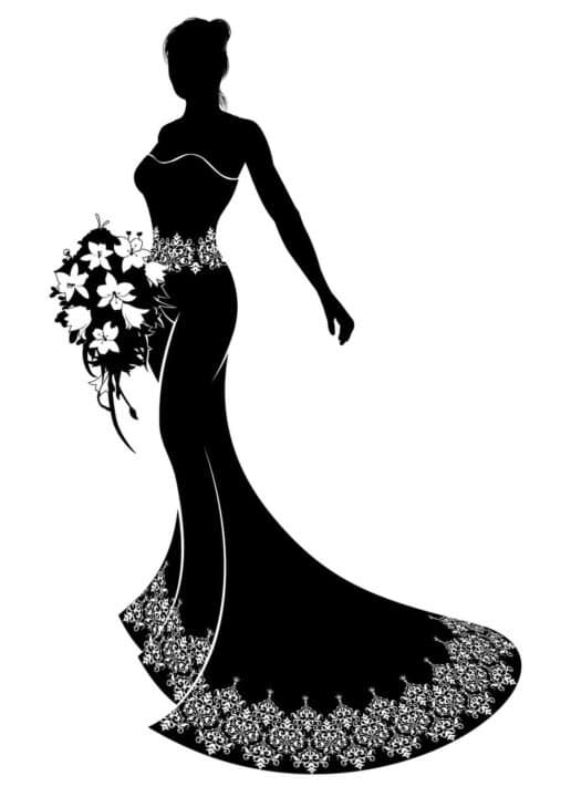 Wedding girl Affisch 50x70 cm