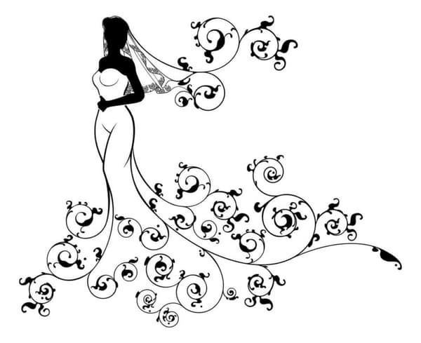 Wedding girl Affisch 30x40 cm