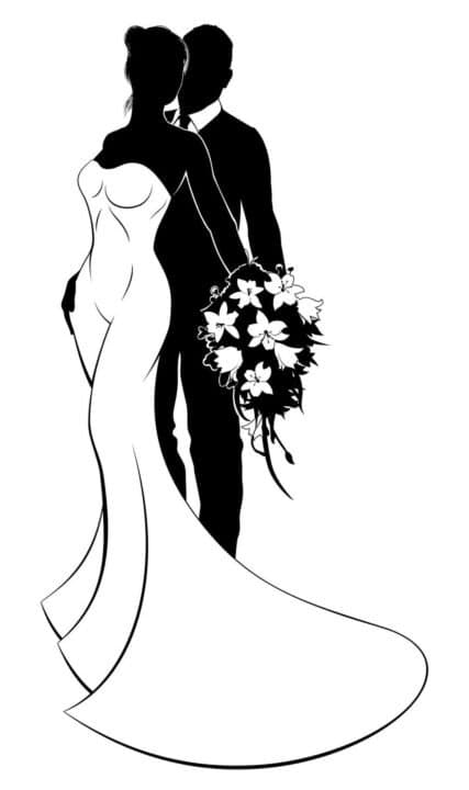Wedding girl Affisch 50x70 cm