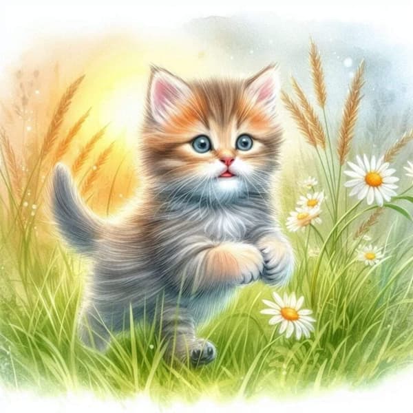 Katt Affisch 40x50 cm