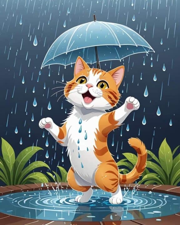 Katt Affisch 40x50 cm