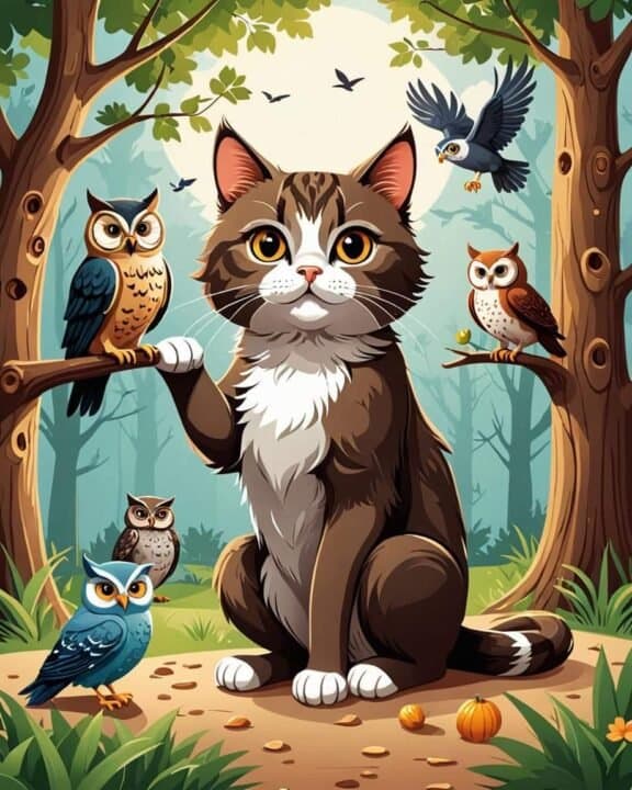 Katt Affisch 40x50 cm