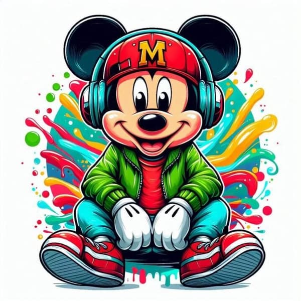 Micky Mus Affisch 50x70 cm