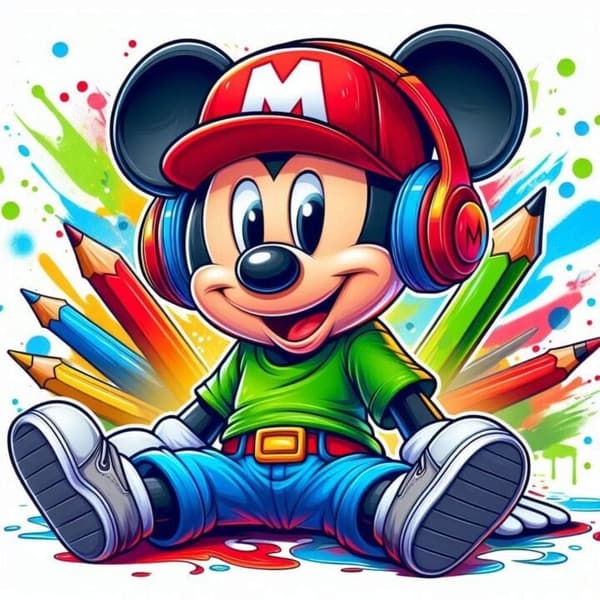 Micky Mus Affisch 30x40 cm