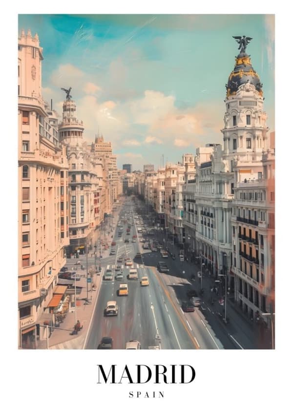 MADRID SPAIN Affisch/Poster/Print/Tavla