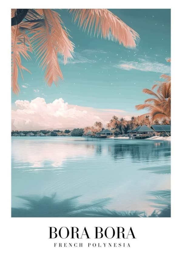 BORA BORA Affisch/Poster/Print/Tavla