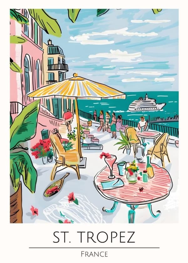 SANTORINI GREECE Affisch/Poster/Print/Tavla