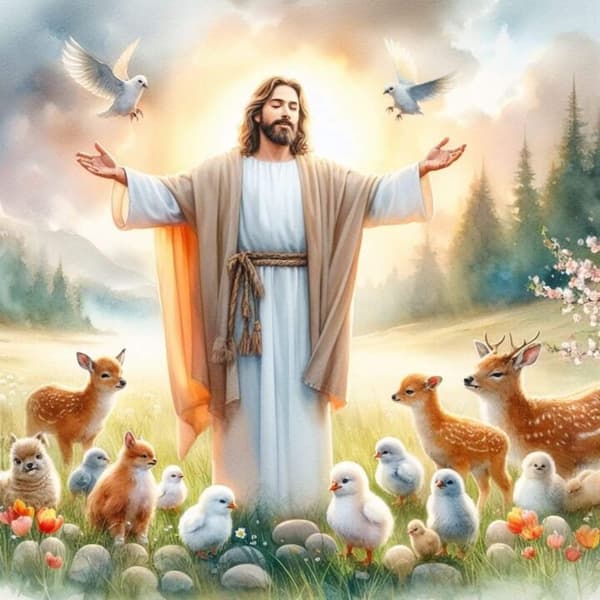 Jesus Affisch 21x30 cm
