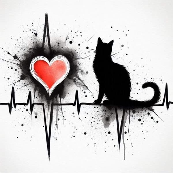 Katt Poster 30x40 cm