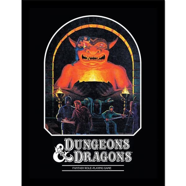 Dungeons & Dragons Monster Framed Poster Multicoloured 40cm x 30cm