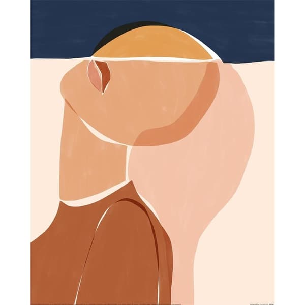 Ivy Green Half Face Half Sun Print Multicoloured 50cm x 40cm