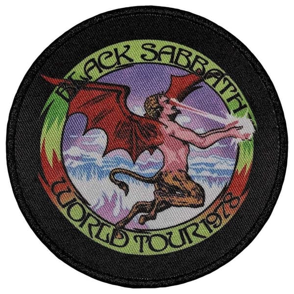 Black Sabbath Standard Printed Patch: World Tour 1978