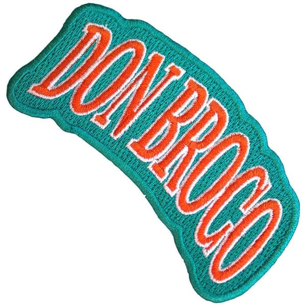 Don Broco Standard Woven Patch: Orange Logo
