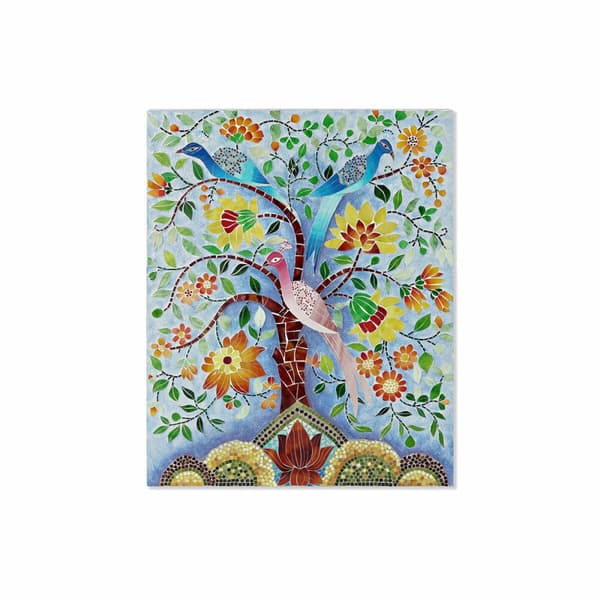 Kanvas DKD Home Decor Multicolour Träd 80 x 4 x 100 cm (1 antal)
