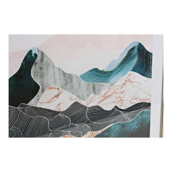 Maleri DKD Home Decor Orientalsk Moutain 70 x 4 x 70 cm (3 Dele)