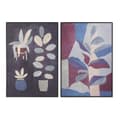 Pikkukuva 1 / 3: Maalaus DKD Home Decor 83 x 4,5 x 123 cm Gėlės Moderni (2 osaa)