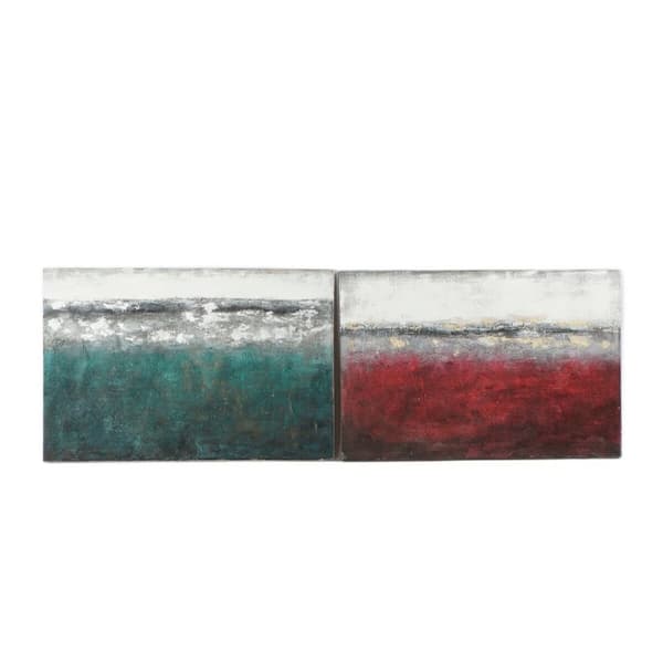 Maalaus DKD Home Decor 120 x 3,5 x 80 cm Abstrakti Moderni (2 osaa)